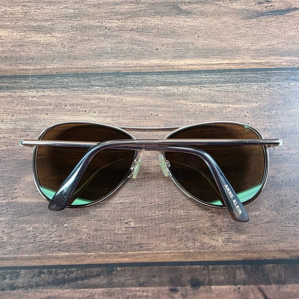 Anne Klein AK7070 Rose Gold Aviator Sunglasses Brown ‎ 59-15-140 FRAMES ONLY